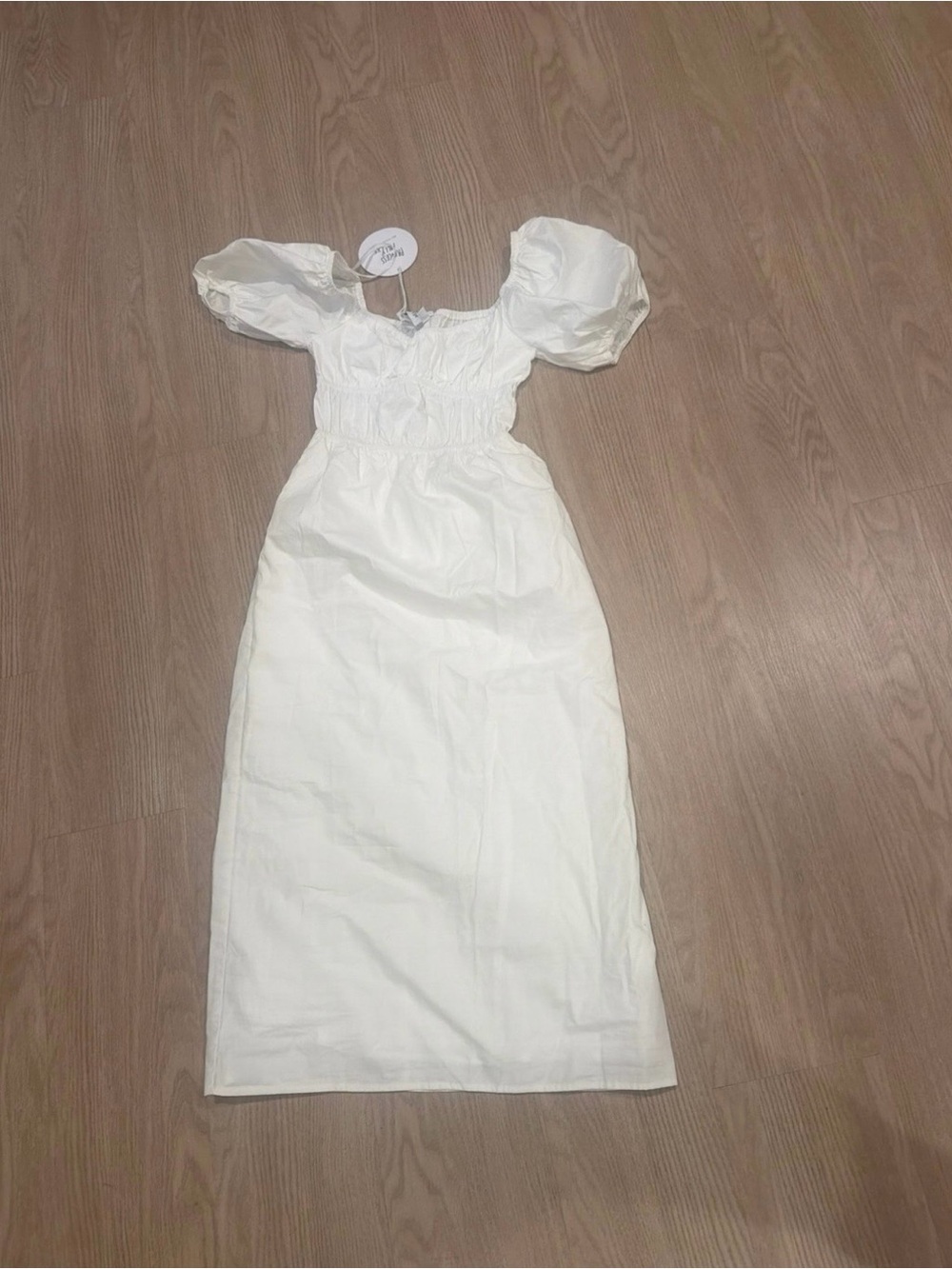 Princess Polly White Smocked Maxi Dress
